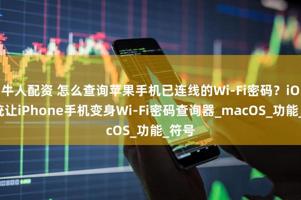 牛人配资 怎么查询苹果手机已连线的Wi-Fi密码？iOS系统让iPhone手机变身Wi-Fi密码查询器_macOS_功能_符号